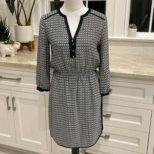Banana Republic Navy & White Dress